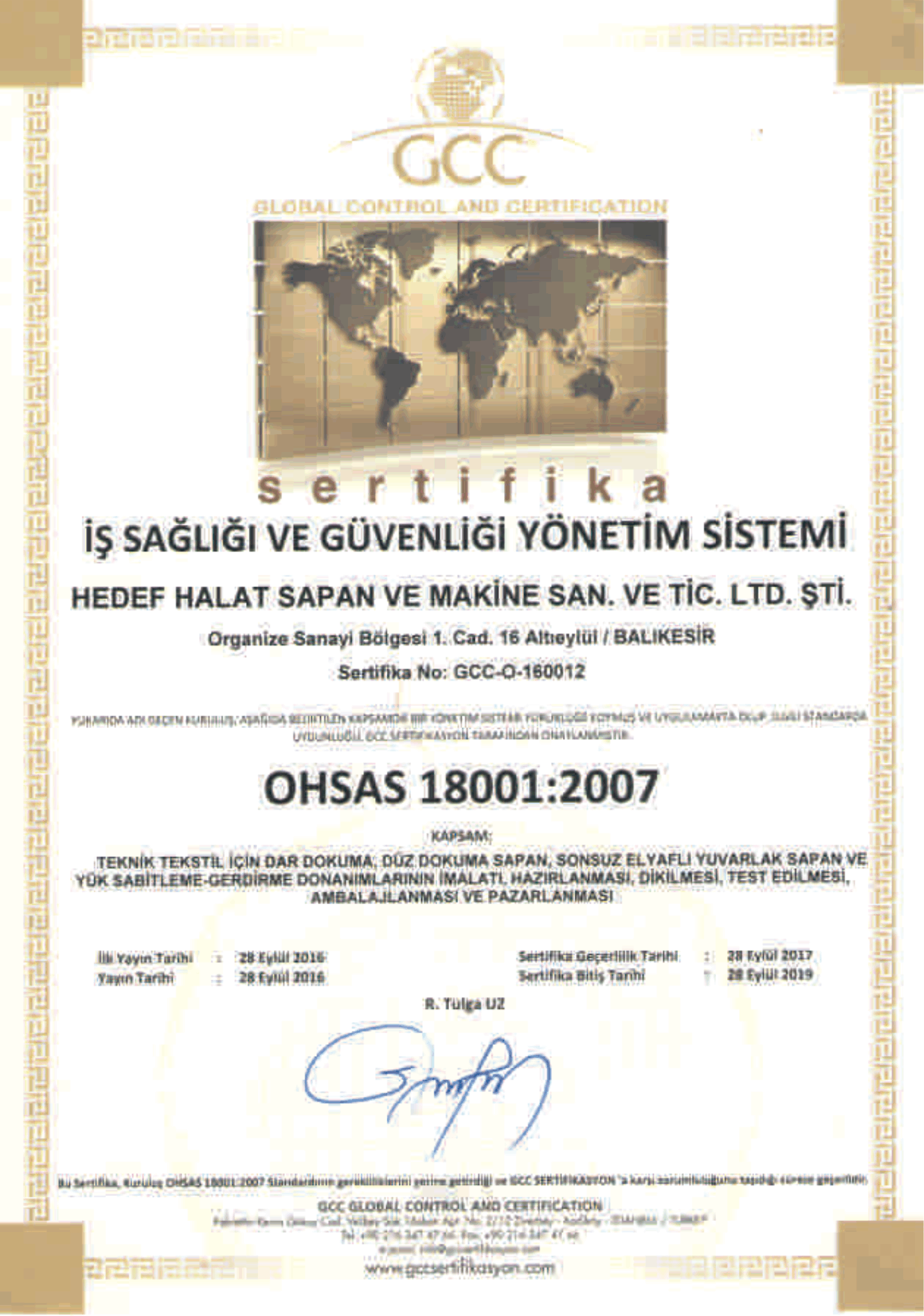 Ohsas 18001:2007